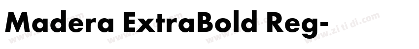 Madera ExtraBold Reg字体转换